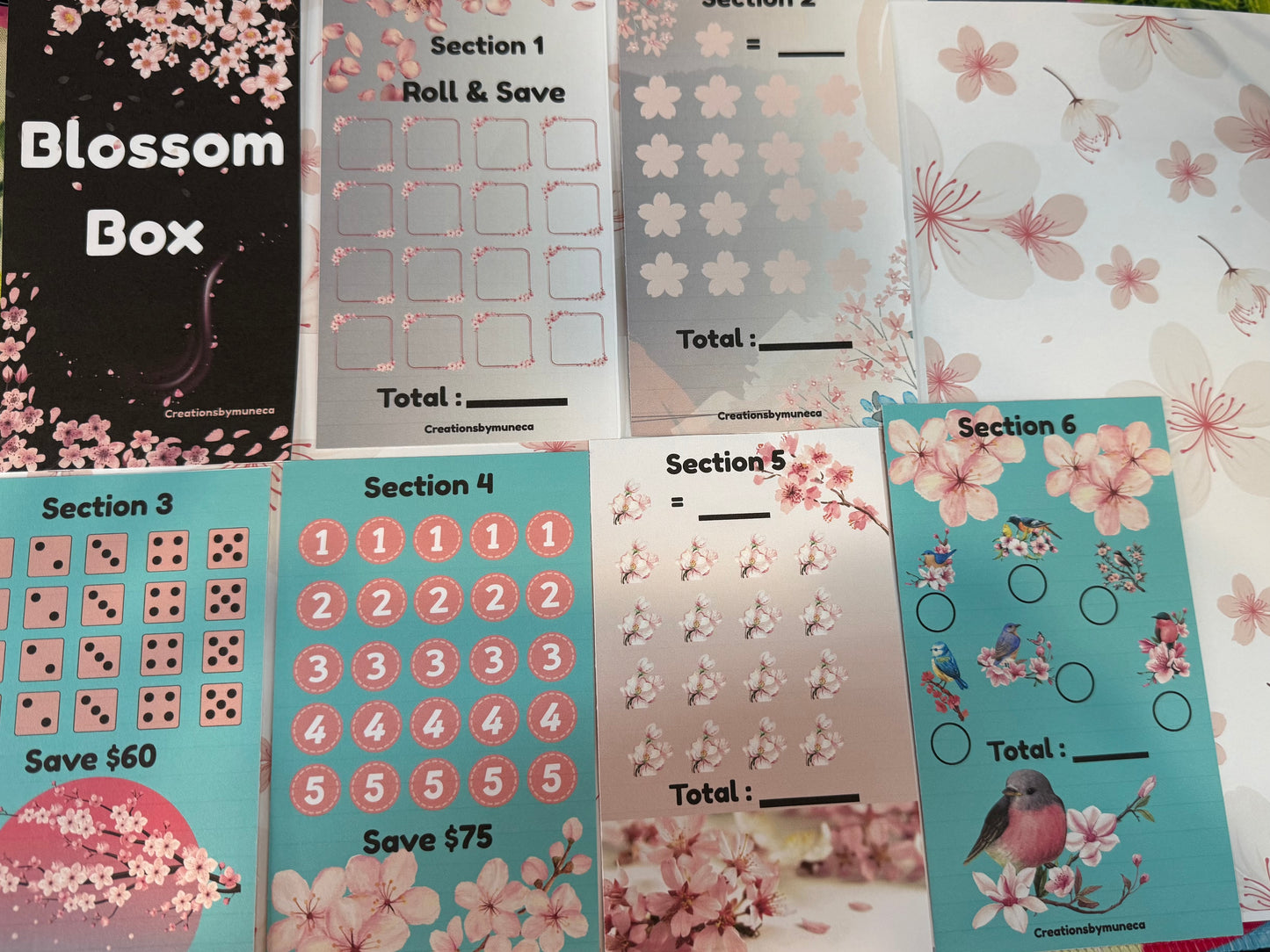 Blossom Box -6 Sections Laminated