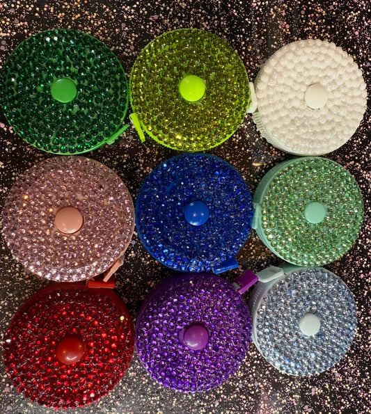 Tape Measure blinged with resin