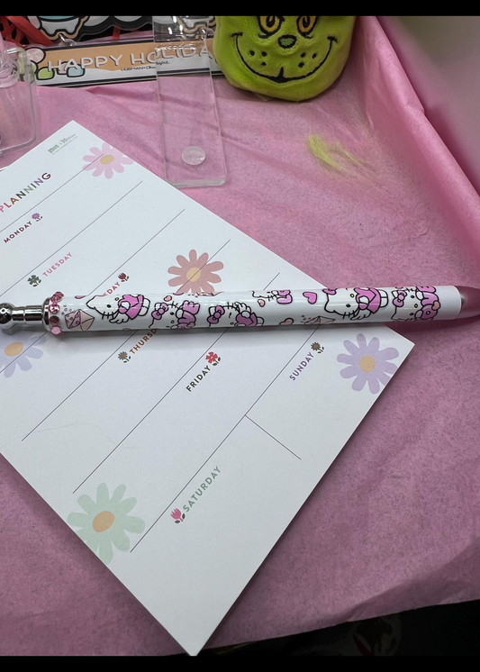 Blinged stylist pen with hello kitty love with hearts #43