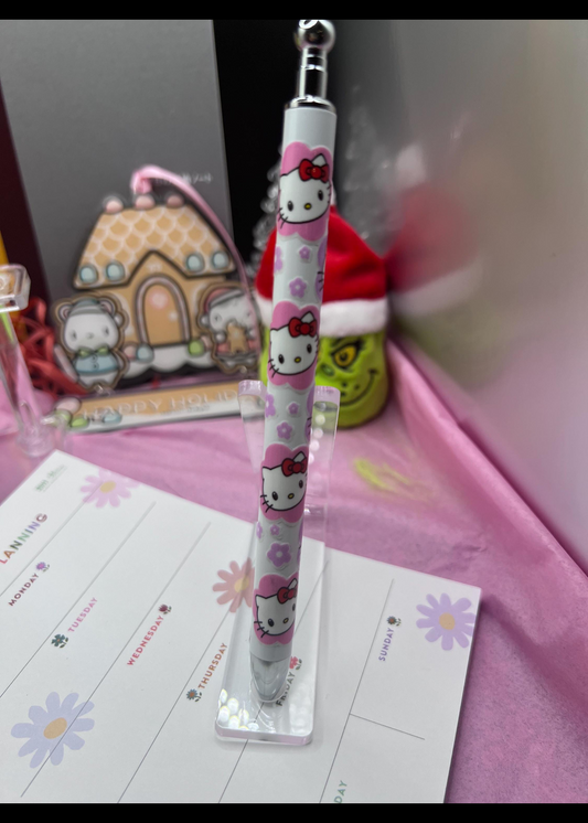 Blinged stylist hello kitty with flowers #6