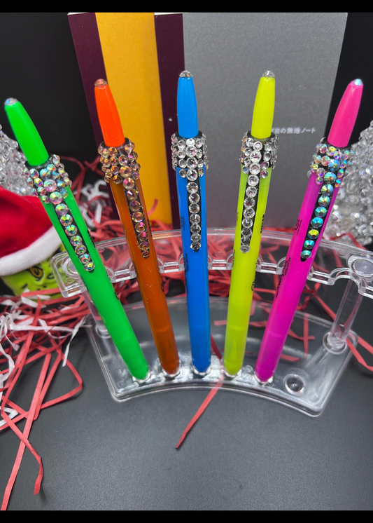 Blinged click sharpie highlighters set of 5