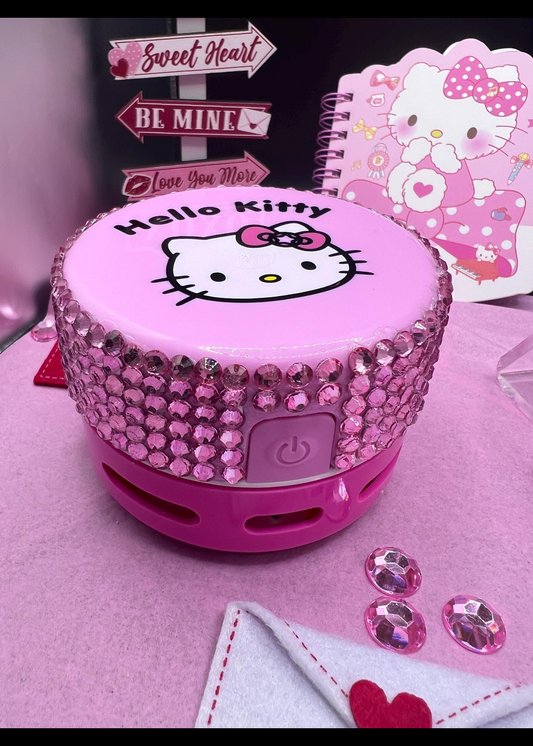 Pink blinged hello kitty desk vacuum