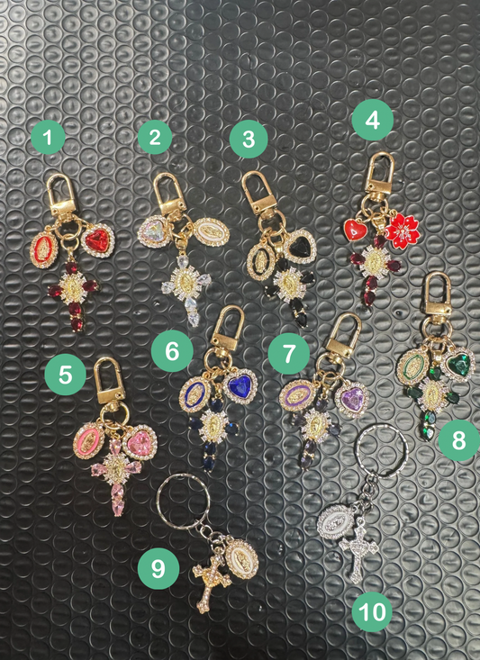 Cross Charns keychains  10 items
