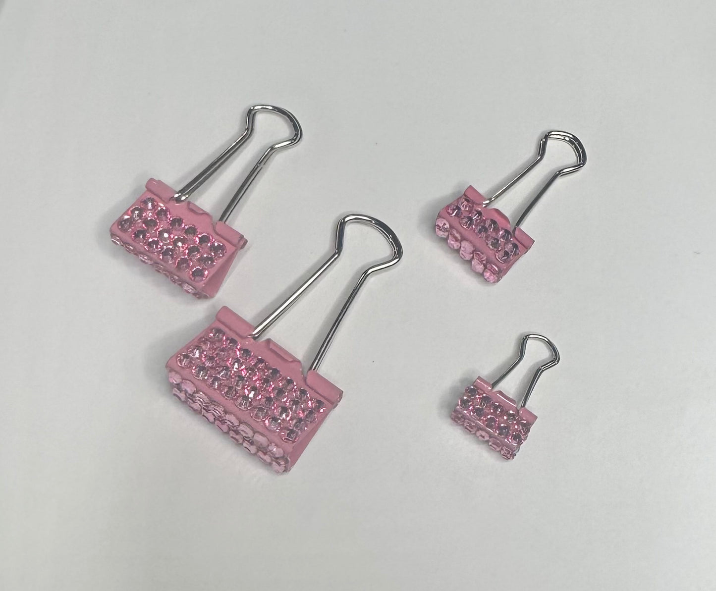blinged binder clips set of 4