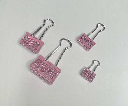 blinged binder clips set of 4