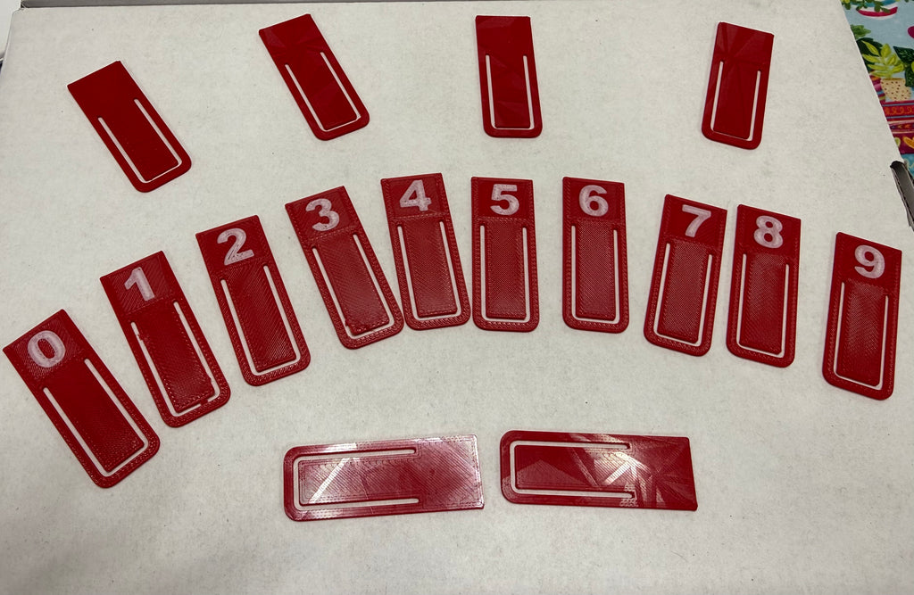0 to 9 Paperclips set