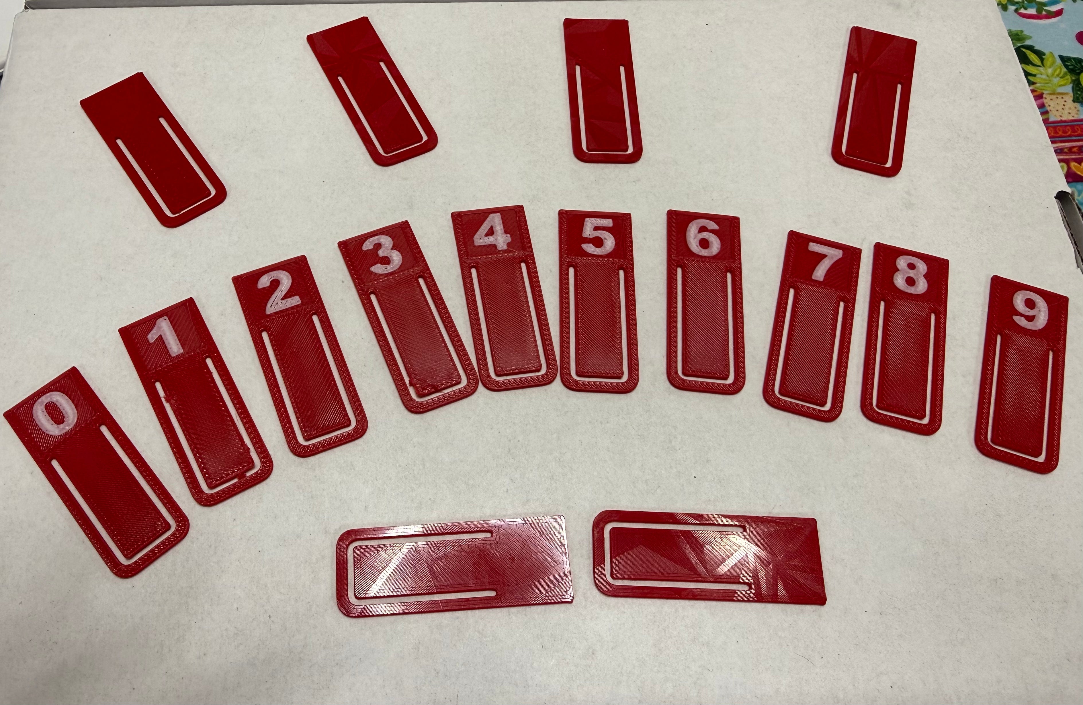 0 to 9 Paperclips set