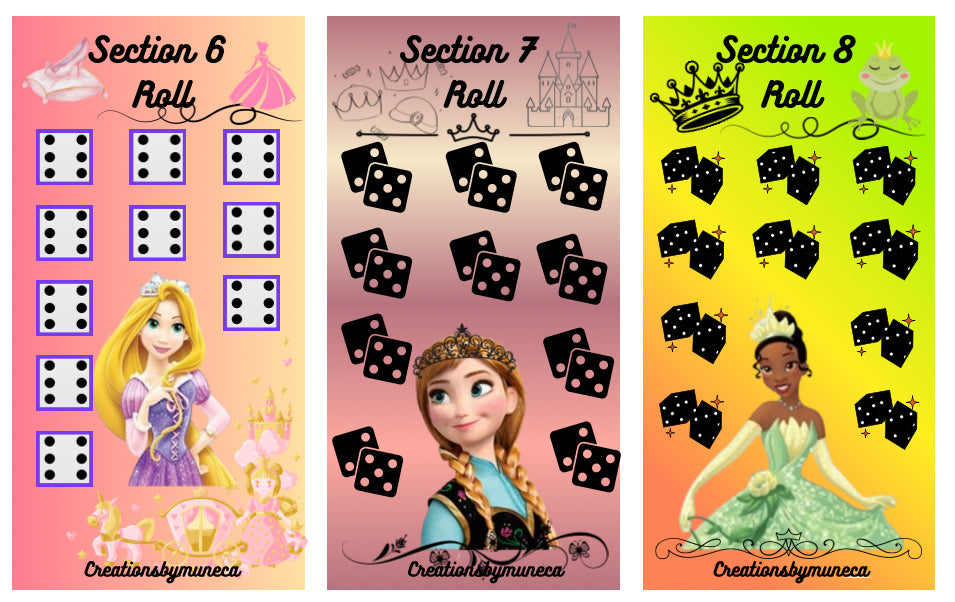 A6 Pretty  box Challenge -8 Sections