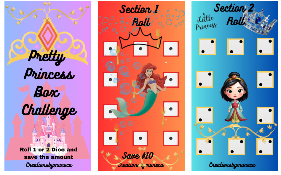 A6 Pretty  box Challenge -8 Sections