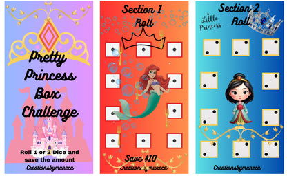 A6 Pretty  box Challenge -8 Sections