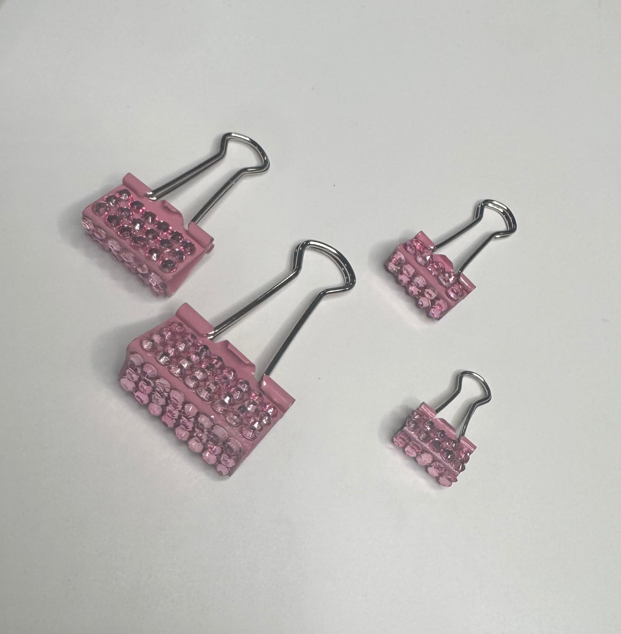 blinged binder clips set of 4