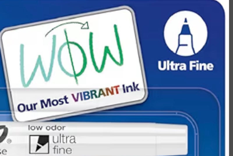 Bling Glass Rhinestones Dry Erase Fine & ULTRA FINE Markers 8 & 12 count