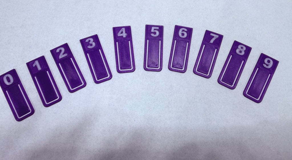 0 to 9 Paperclips set
