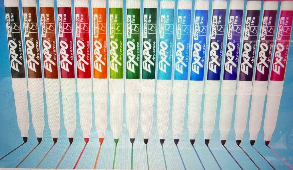 Bling Glass Rhinestones Dry Erase Fine & ULTRA FINE Markers 8 & 12 count