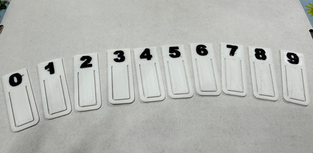 0 to 9 Paperclips set