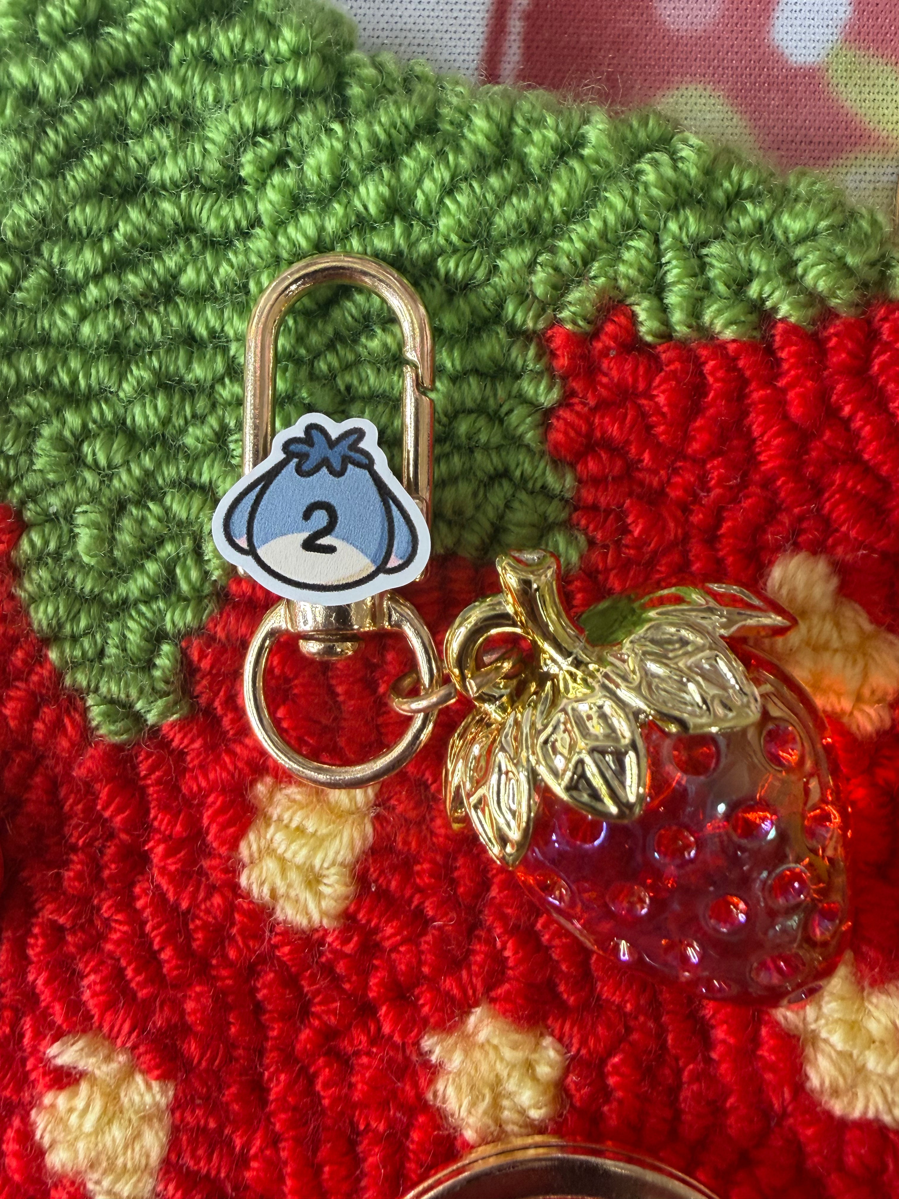 Strawberry keychains Charms