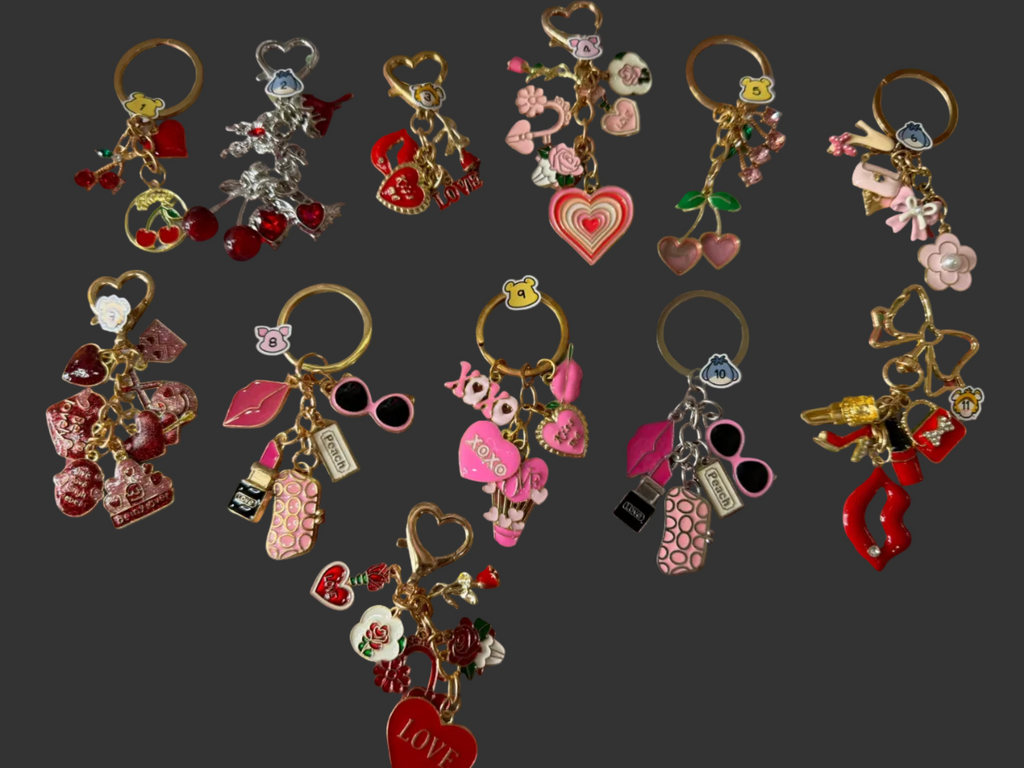 Red & Pink keychains