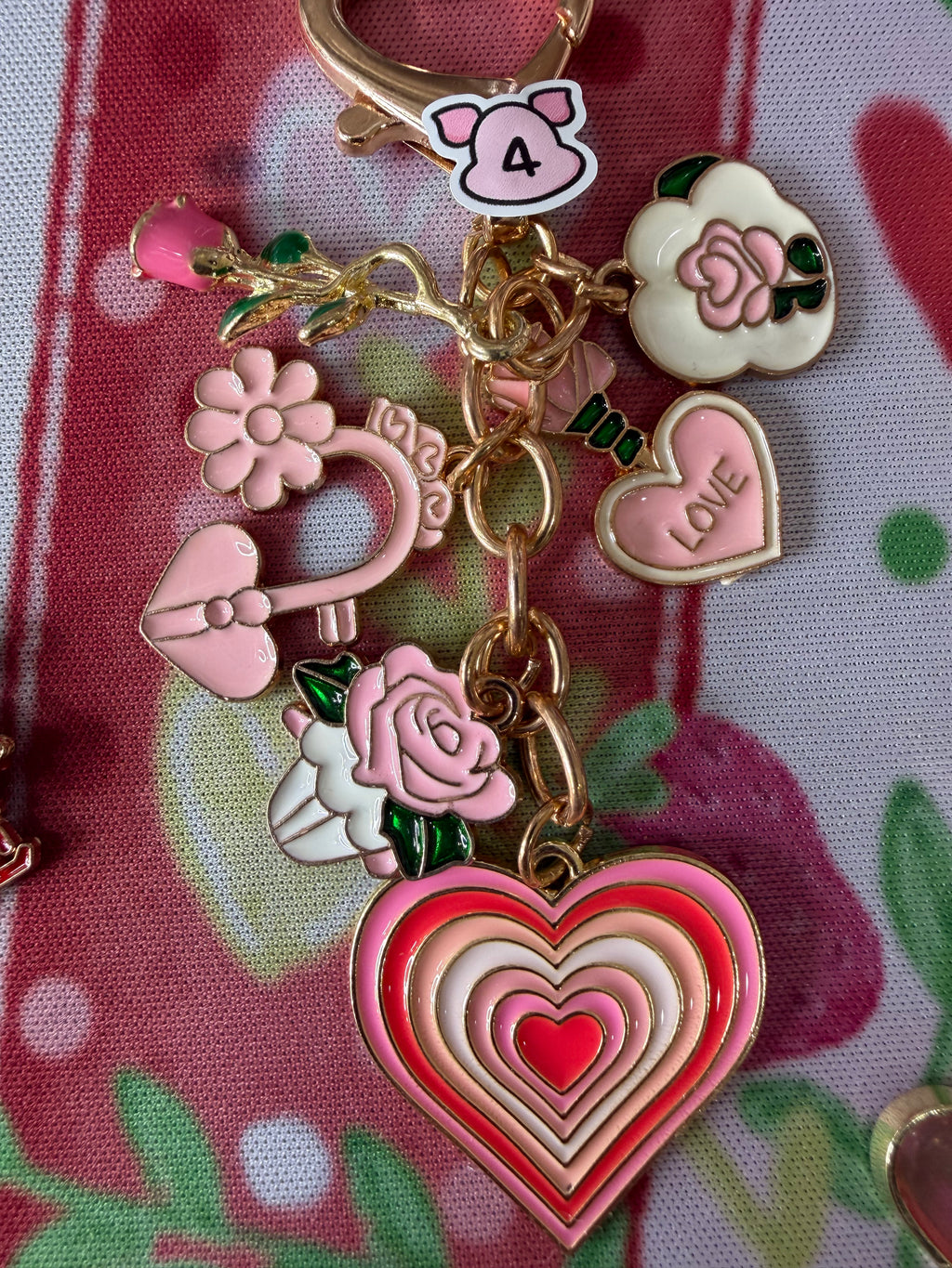 Red & Pink keychains