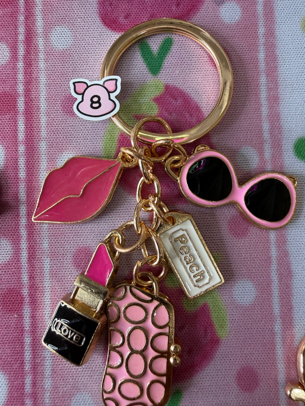 Red & Pink keychains