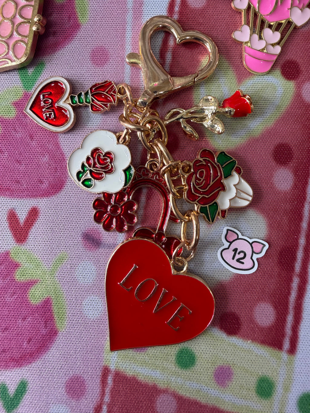 Red & Pink keychains