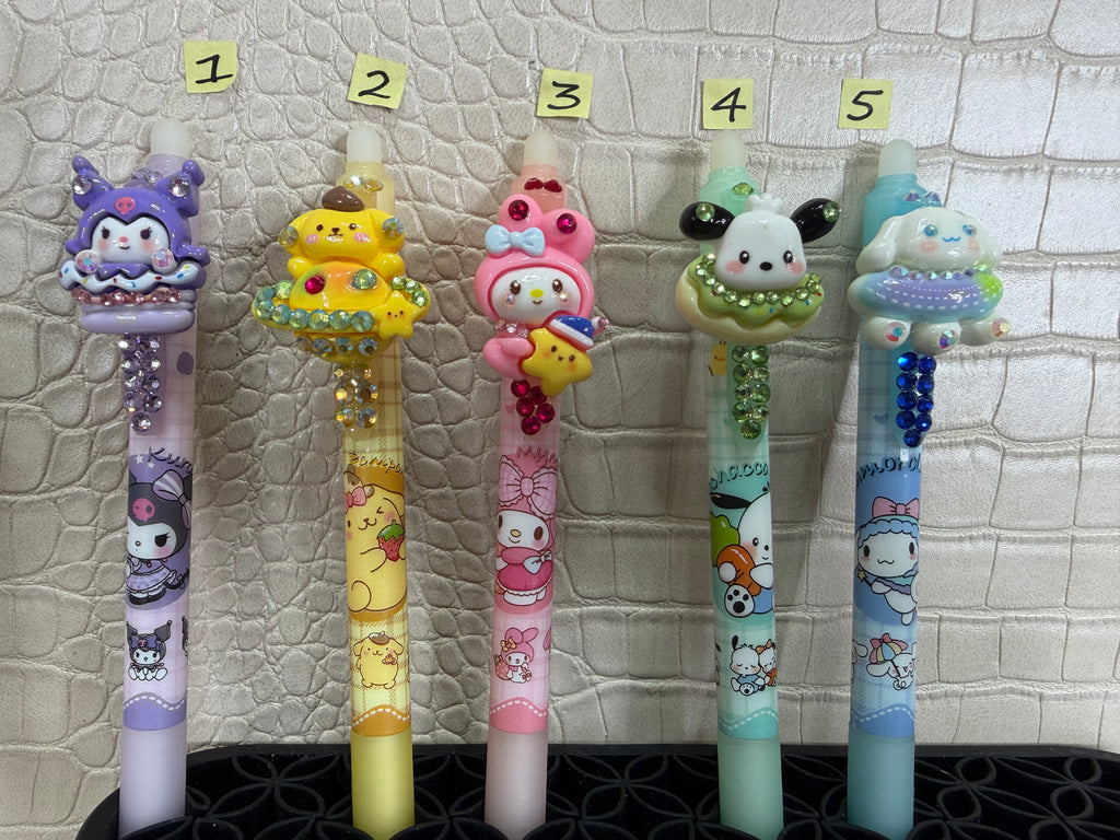 Cute erasable Pens with bling
