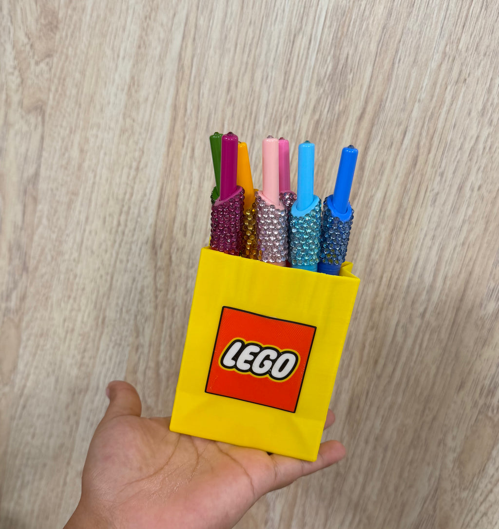 Yellow pen holder