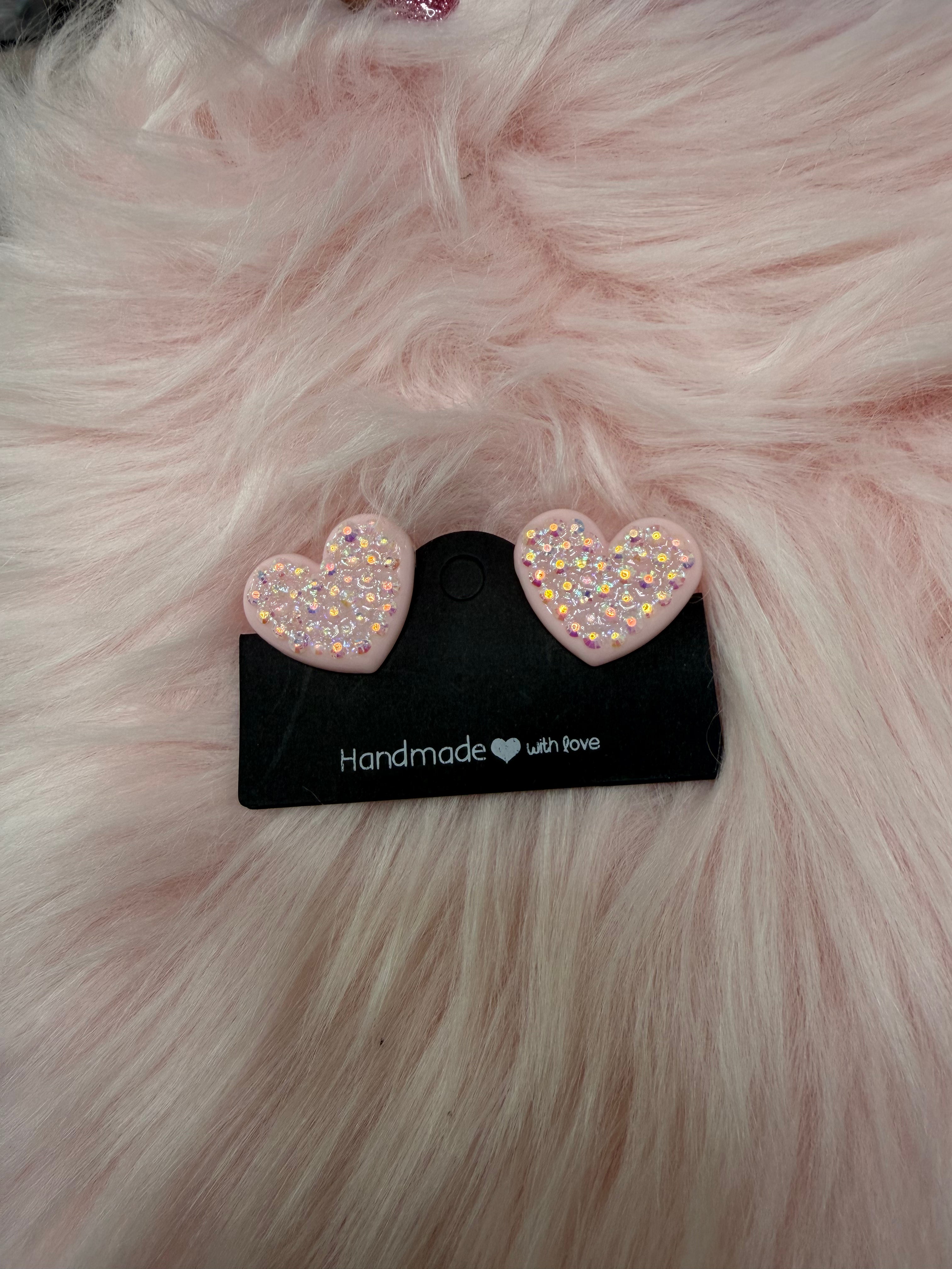 Heart Paperclips of 2 Pink