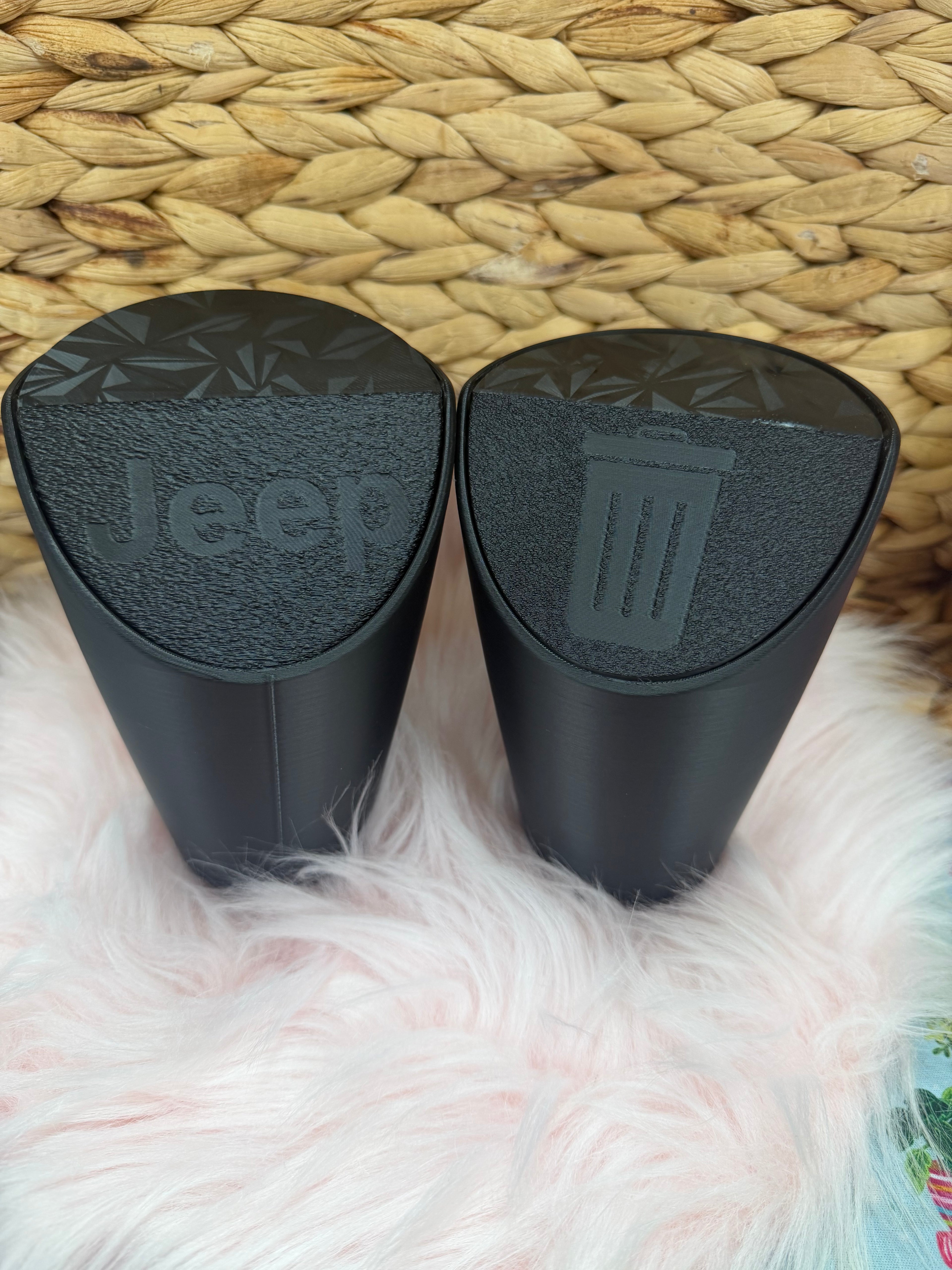 Cup holder Trash can with logo
