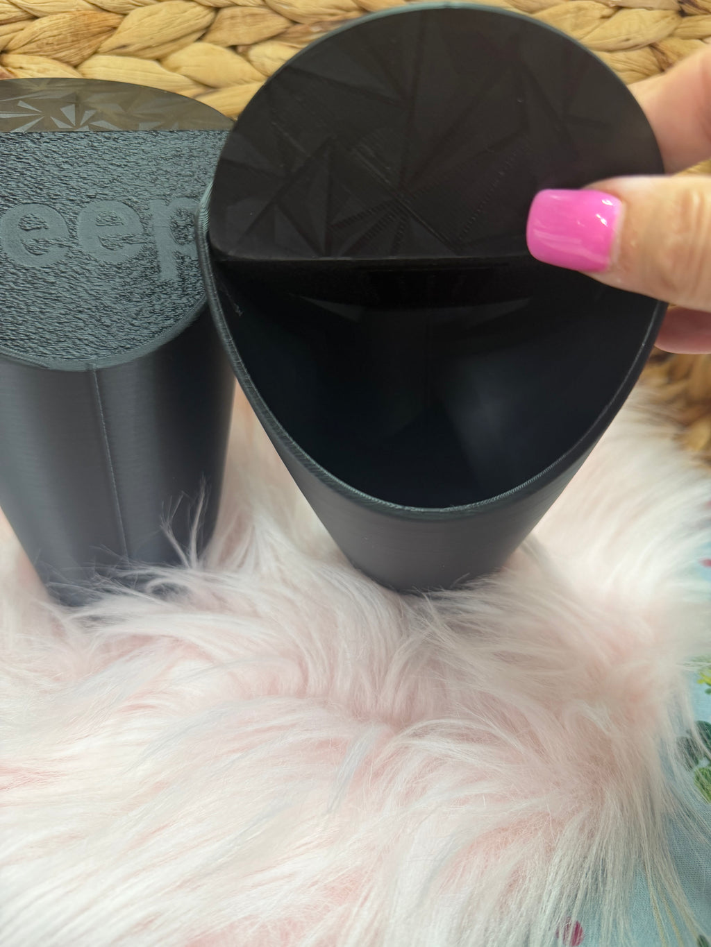 Cup holder Trash can with logo