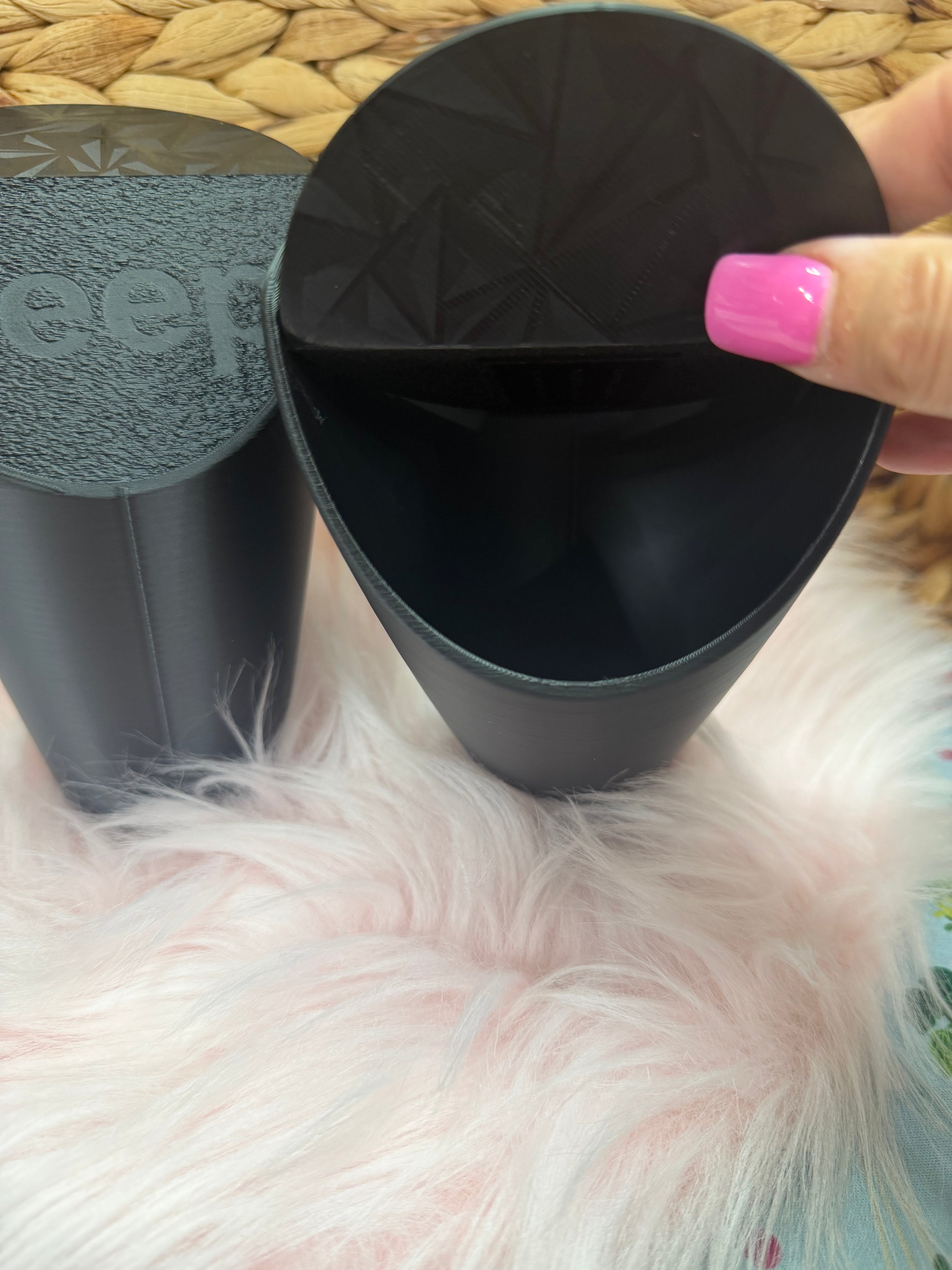 Cup holder Trash can with logo