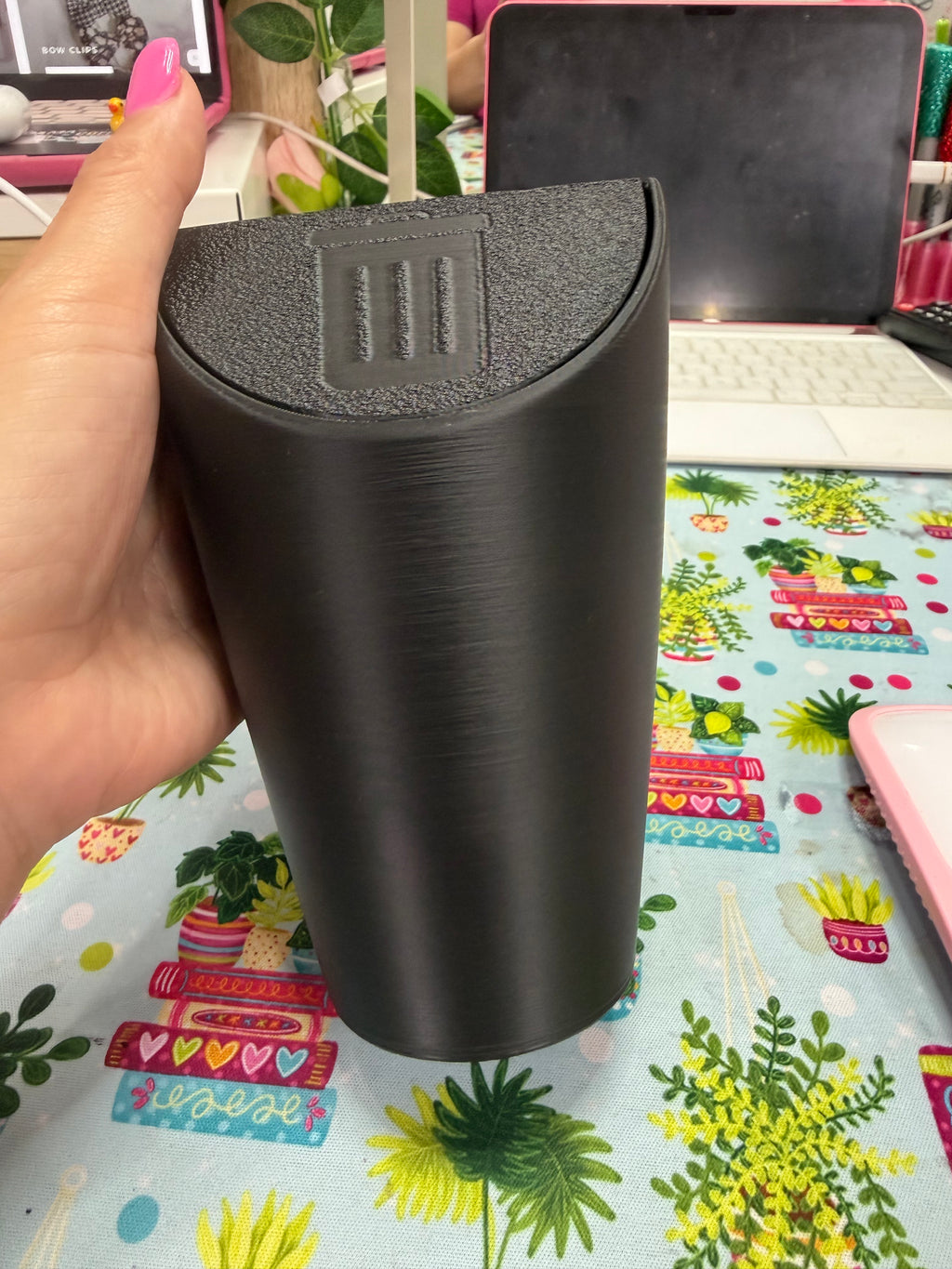 Cup holder Trash can with logo
