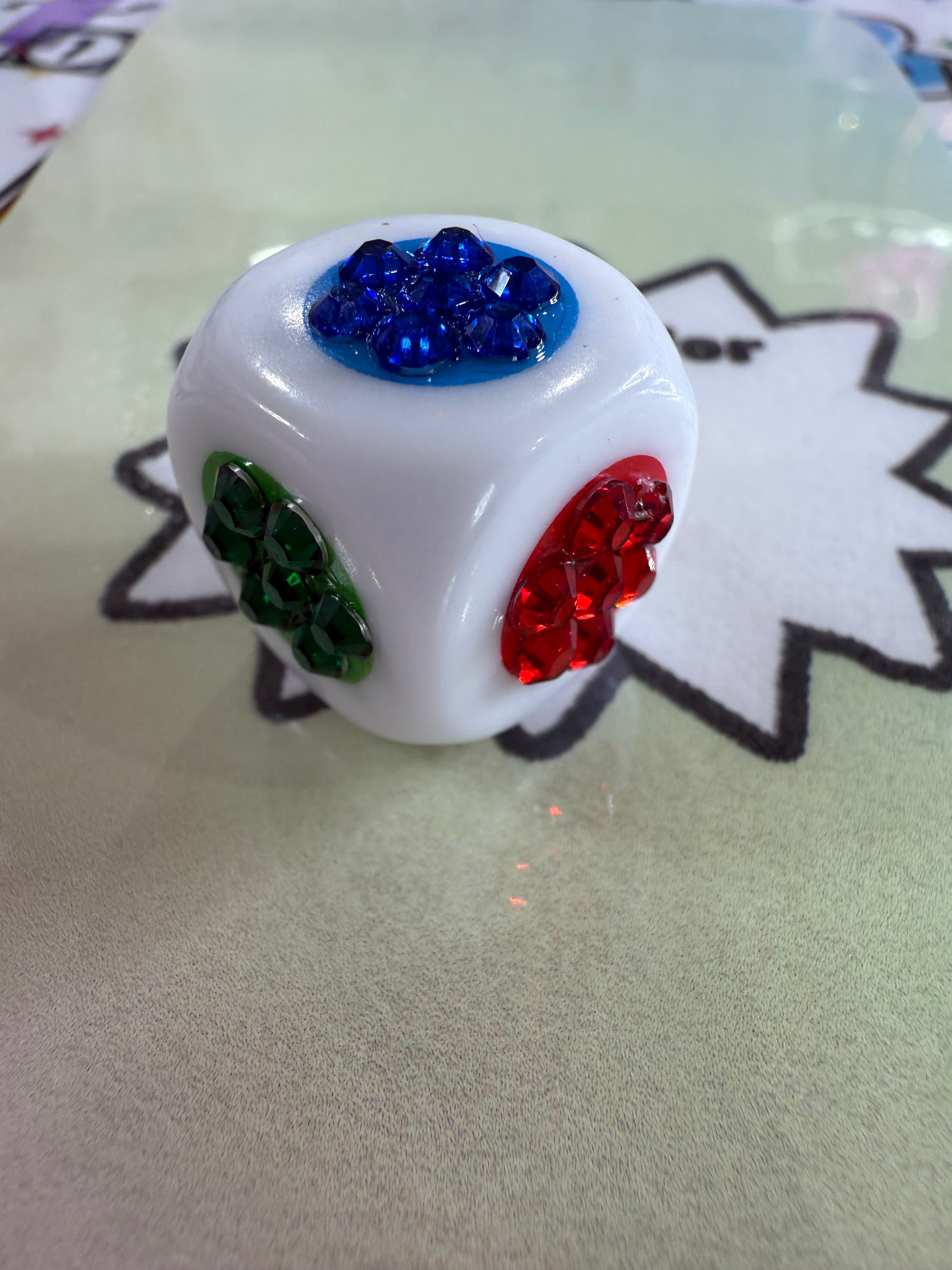 Bling bling Dice 6 colors -2 different Colors – Creations by muneca