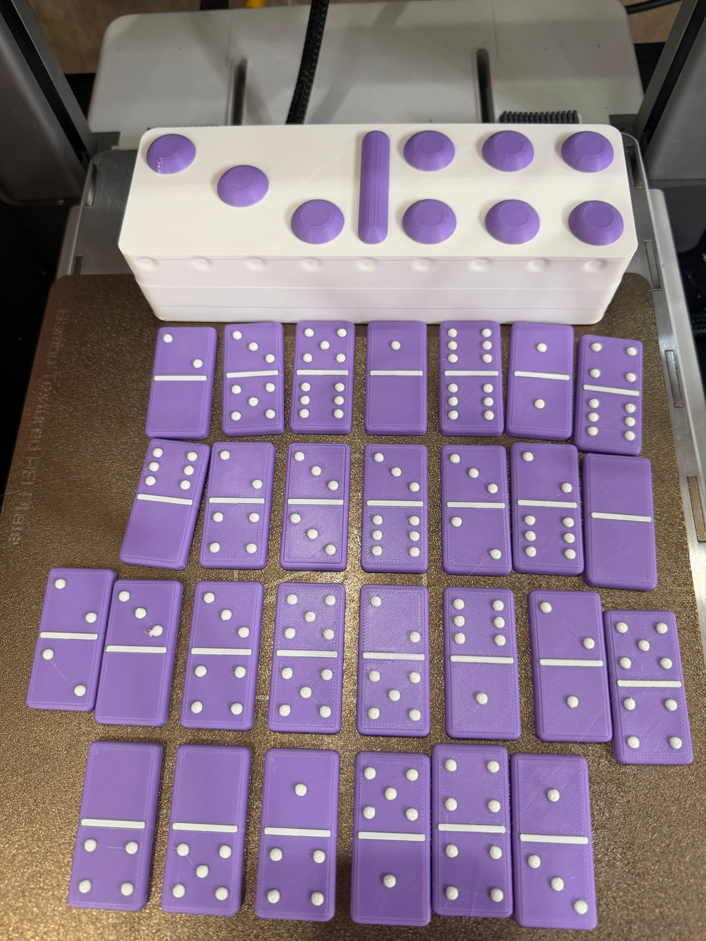 3D colorful Domino’s with case