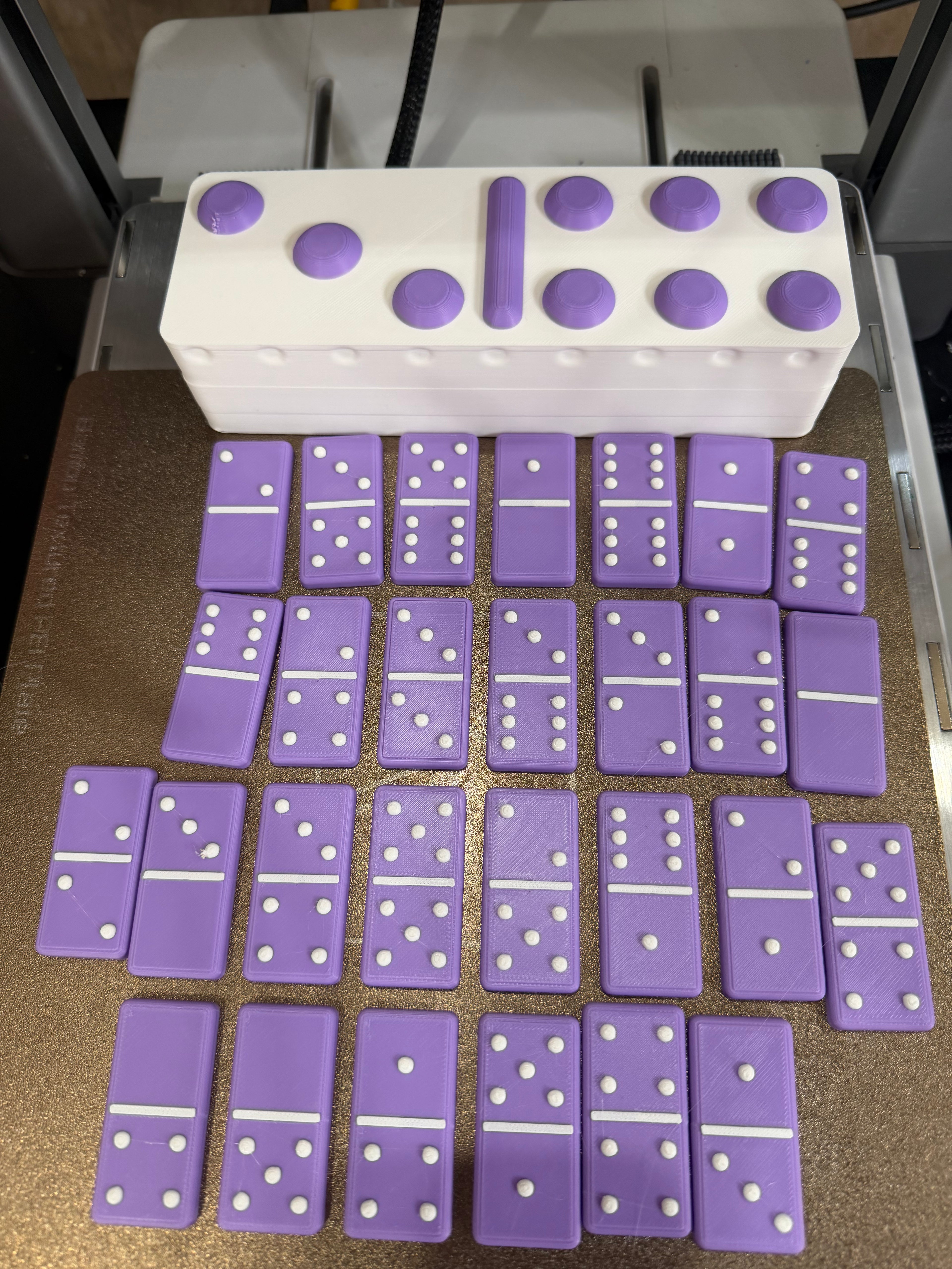 3D colorful Domino’s with case
