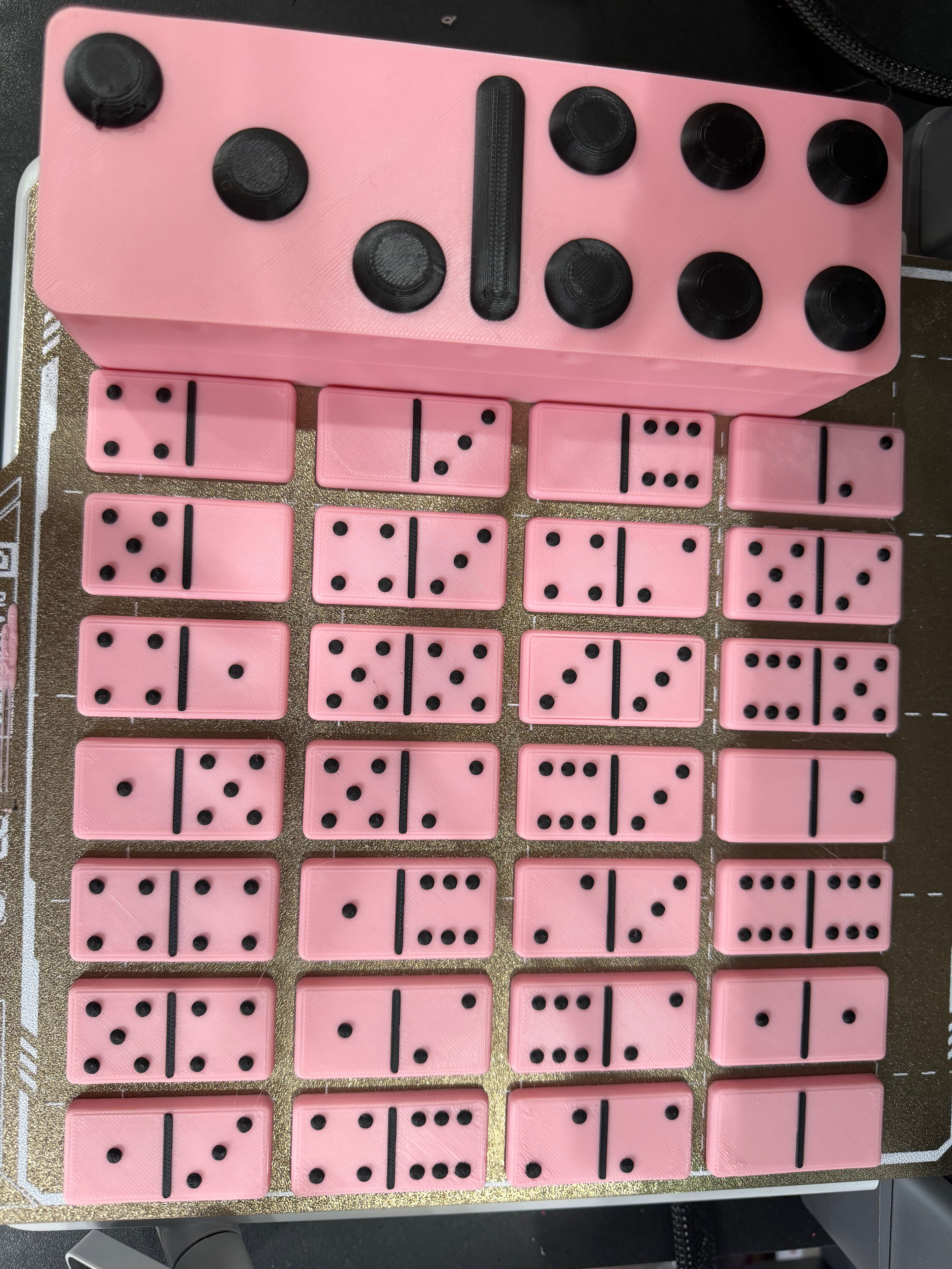 3D colorful Domino’s with case