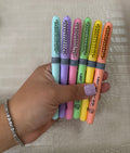 Blinged BIC set of 6 pastel highlighters