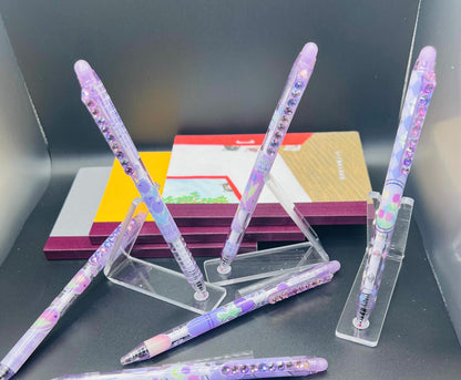 Blinged 6 pens tulip eraseable gel pens