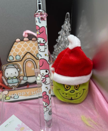 Hello kitty blinged stylist gel pen with donuts