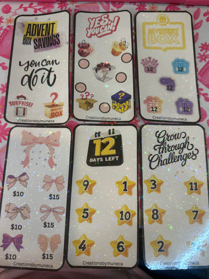 Advent Box Savings -Physical and laminated