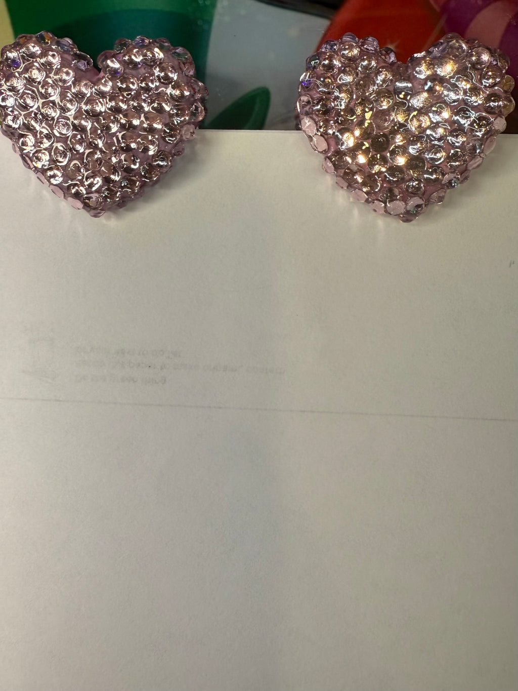 Heart Paperclips of 2 Pink