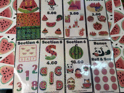 Watermelon Box 7 challenge with 8 cards -physical & laminated