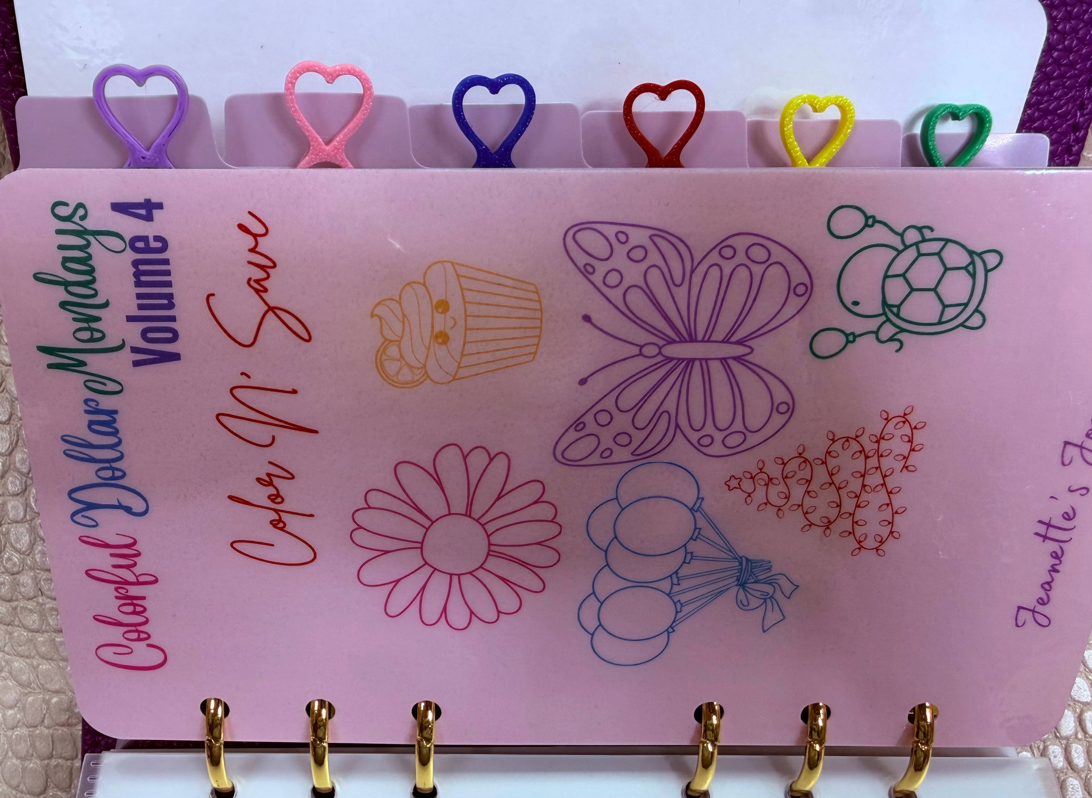 Colorful Heart Paperclips (SET OF 6)