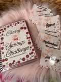 Cherry Savings Challenge Book Jan to Dec with Cards