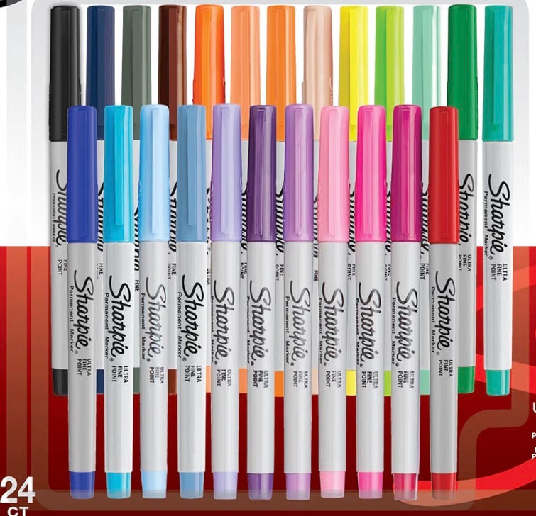 Ultra fine point sharpie permanent marker set 8 & 12 & 24