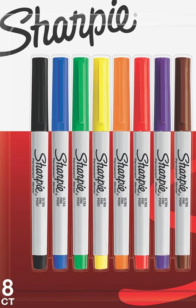 Ultra fine point sharpie permanent marker set 8 & 12 & 24