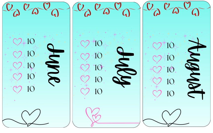 600 monthly savings challenge 12 months laminated
