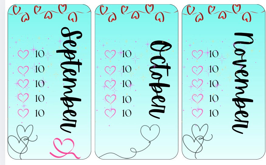600 monthly savings challenge 12 months laminated