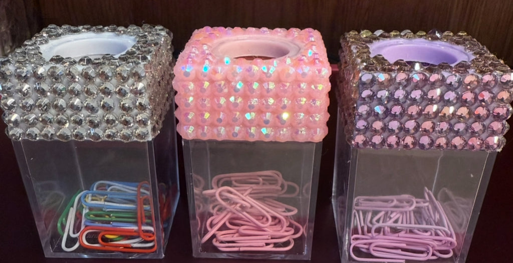 Blinged Paperclip Holders