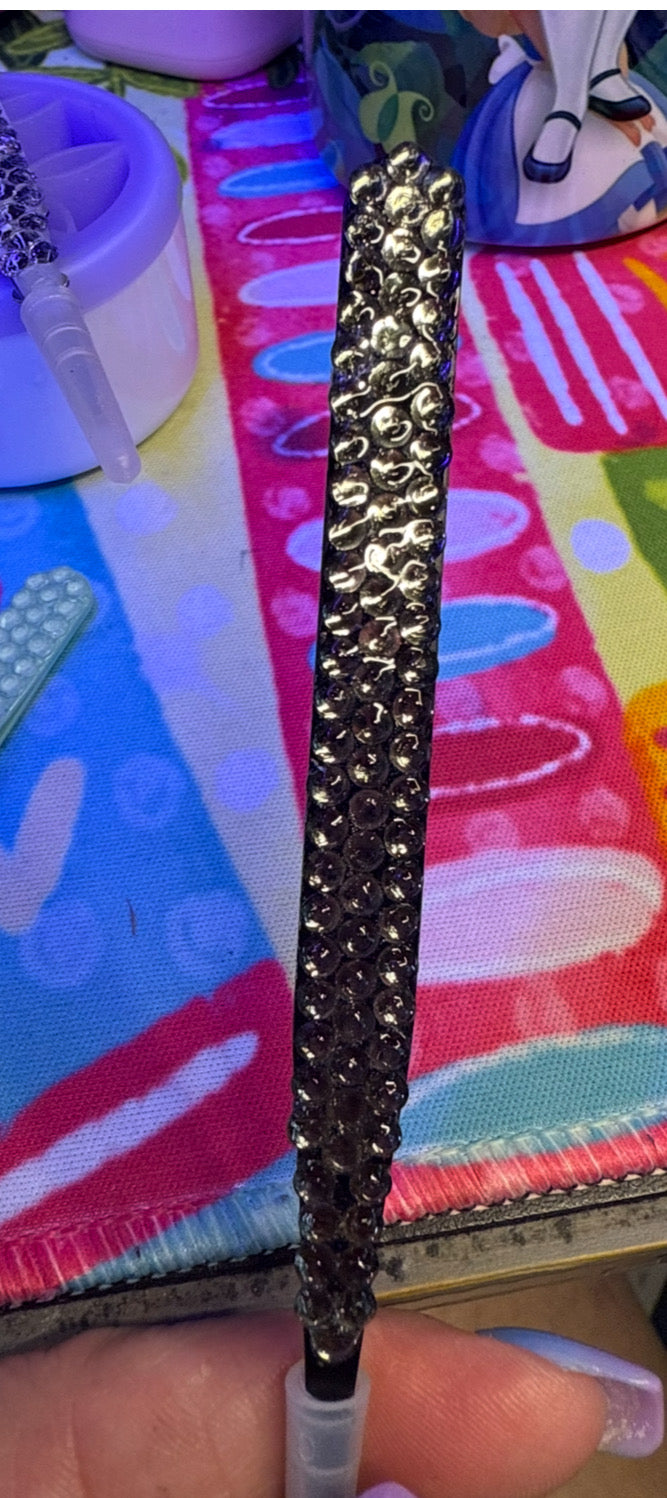 Bling Stainless Tweezers Set with Rhinestones & Resin