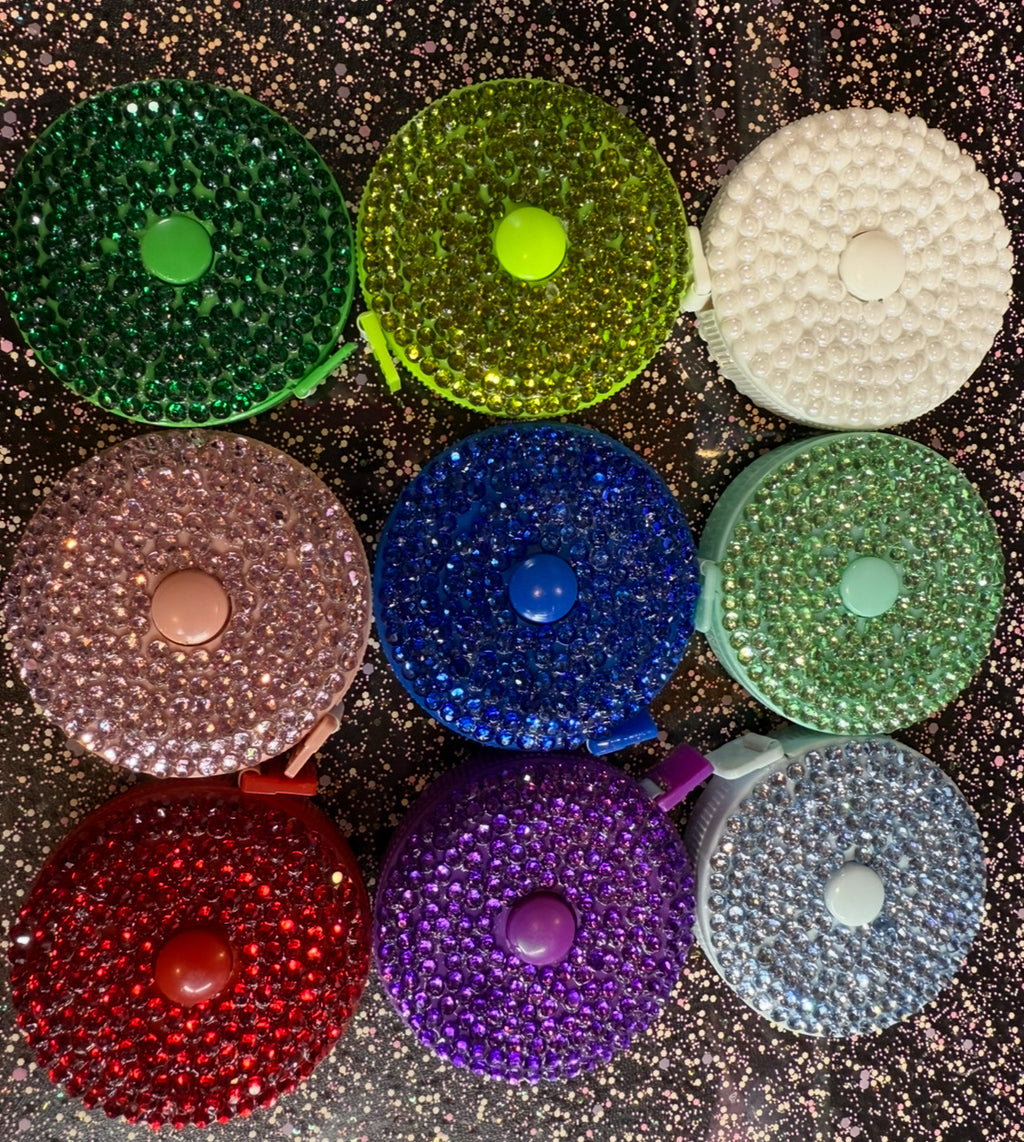 Tape Measure blinged with resin